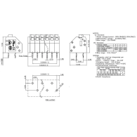 250-3.5-02P-11-00A(H) - spring terminal connector 2pin 3.5mm - 10 pcs.