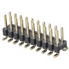 Goldpin black 2x10 pins. Straight SMD, 2.54mm pitch - 10 pcs.