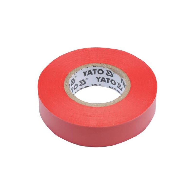 Electrical insulation tape 15mm x 20m x 0,13mm red - Yato YT-81592