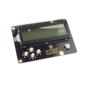 16x2 LCD display with RGB backlight for Raspberry Pi
