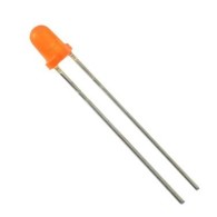 LED 3mm orange - 10 pcs.