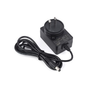 Power supply 12V/1A with DC 5.5/2.1mm output, plug options: US / EU / UK