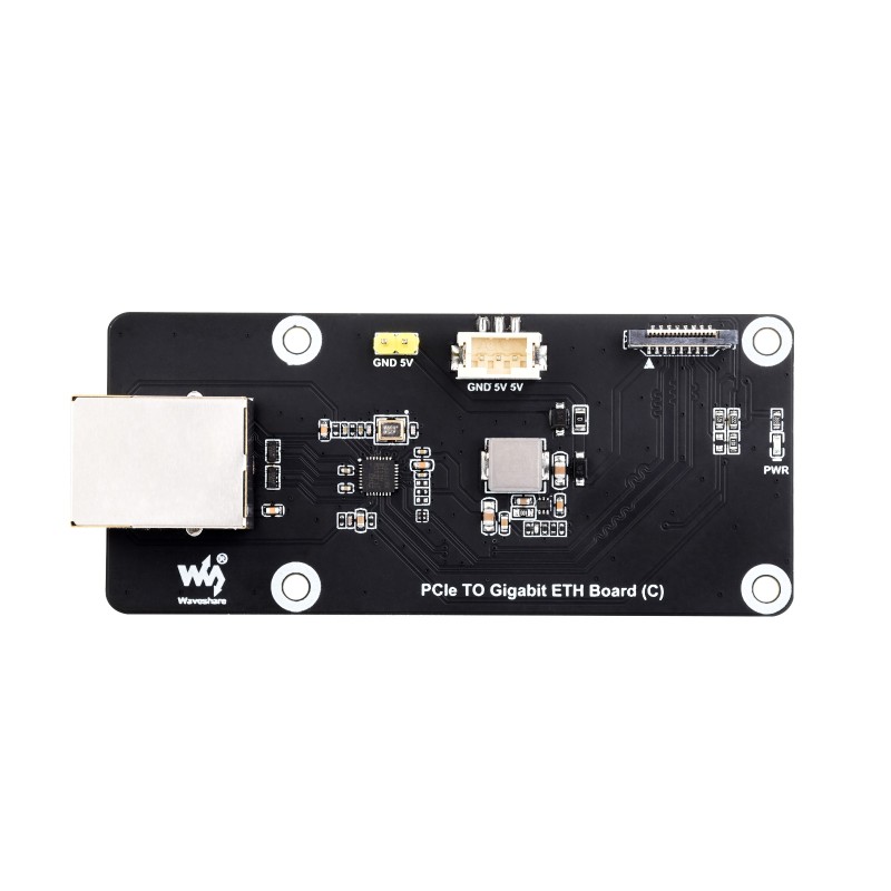Carte Ethernet Gigabit PCIe Pour Raspberry Pi 5 - RTL8111H, Plug & Play - Avec Câble Et Support - 6