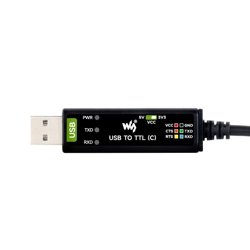 Перетворювач USB-TTL (C) USB-A на UART TTL - Waveshare 26739