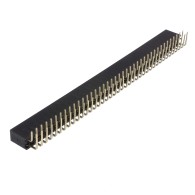 Contact strip 2.54mm angled 2x40, black - 10 pcs.