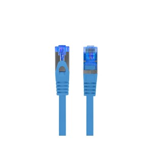 Patchcord - przewód sieciowy Ethernet 0.5m kat.6A S/FTP, niebieski, Lanberg