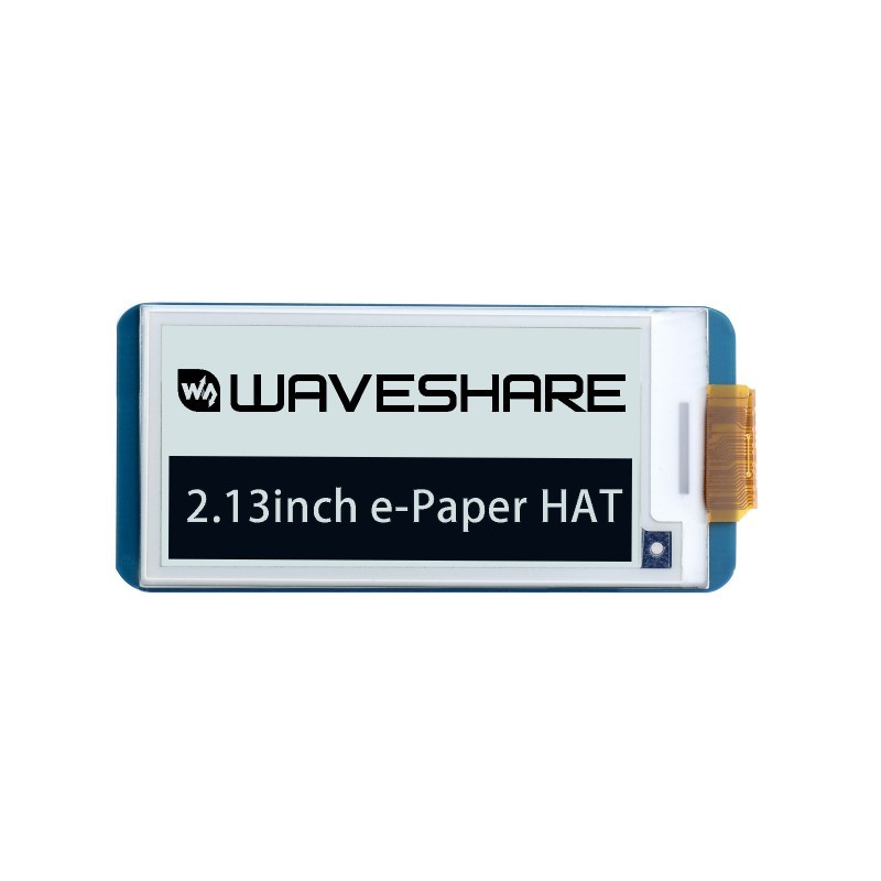 2.13-дюймовий дисплей електронного паперу E-Ink з SPI HAT для Raspberry Pi - Waveshare 12915