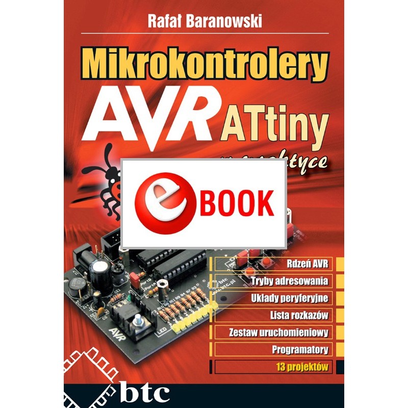 Mikrokontrolery AVR ATtiny w praktyce (e-book)