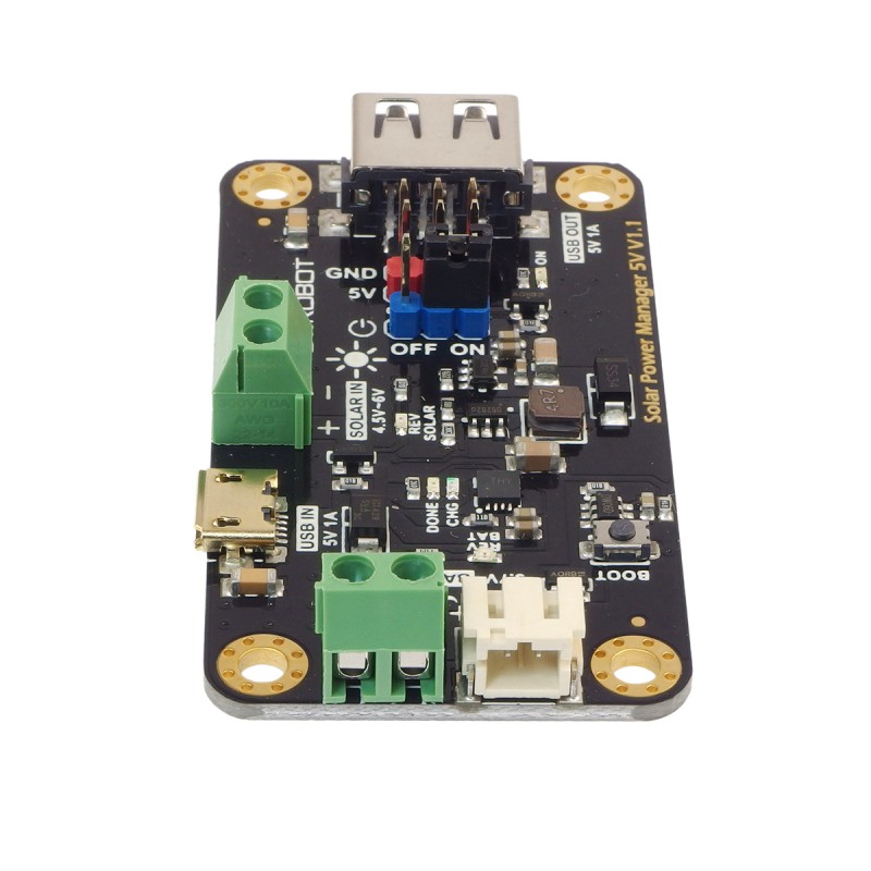 Соняшник: Solar Power Manager 5V - система керування сонячною енергією