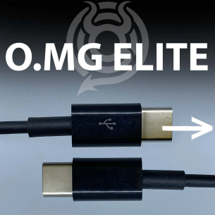 O.MG Cable Elite Directional USB-C - safety test cable with USB Type C connector (black)