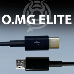 O.MG Cable Elite USB-C/microUSB - safety test cable with USB Type-C and micro USB connector (black)
