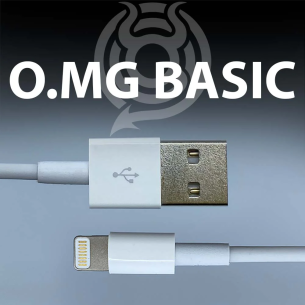O.MG Cable Basic USB-A/Lightning - safety test cable with USB type A and Lightning connector (white)