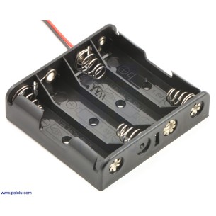 Battery Holder for 4 AA R6 batteries, double-row