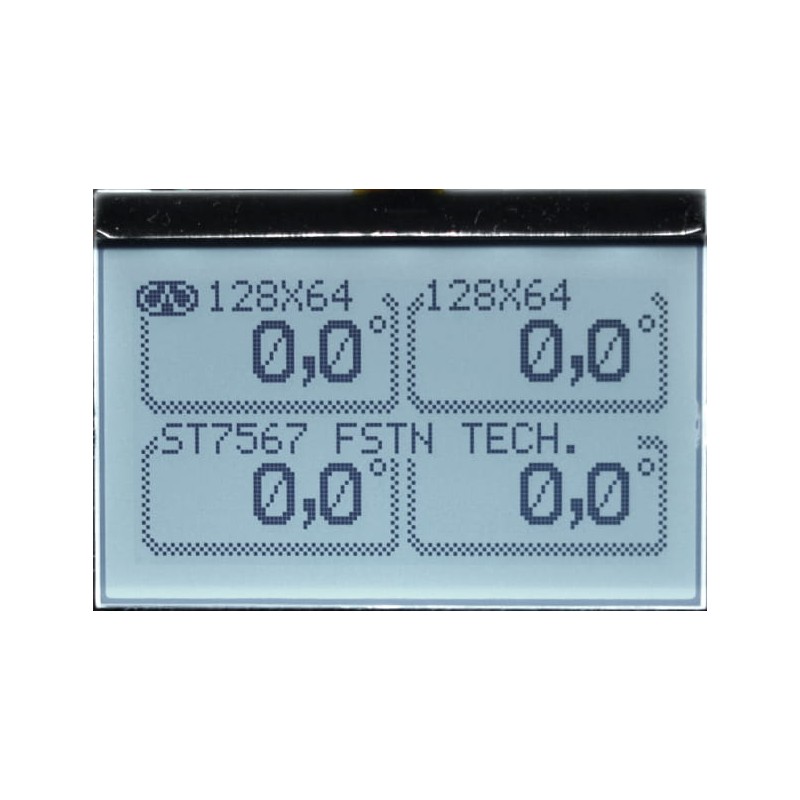 Wyświetlacz LCD-CG-C128064A-FIW K/W-E6