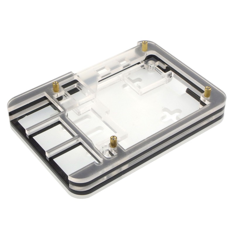 Акриловий чохол для Raspberry Pi 5 low (чорний)