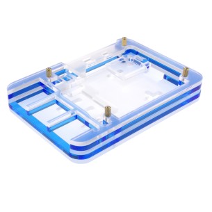 Acrylic case for Raspberry Pi 5 (blue)