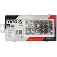Set of closed metric nuts 150 pcs. - Yato YT-06775