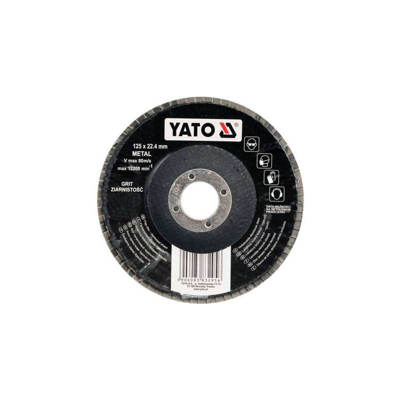 Convex flap wheel 125mm P40 - Yato YT-83292