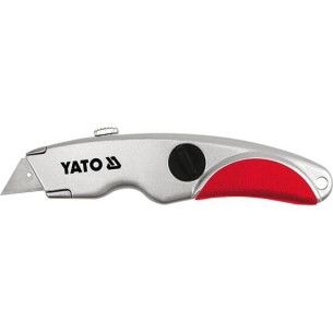 Knife with retractable trapezoidal blade - Yato YT-7520