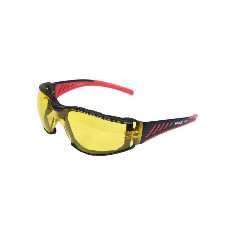 Okulary ochronne komfort, żółte typ 9844 - Yato YT-73621