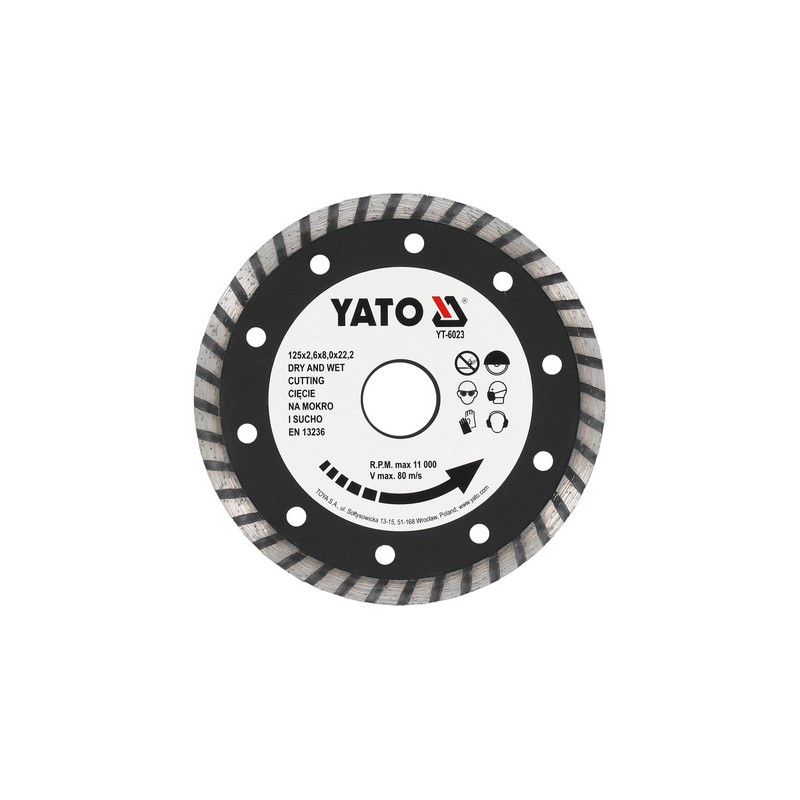 YT-6023 Tarcza diamentowa "TURBO" - 125mm