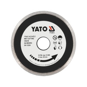 Tarcza diamentowa segment ciągły 115mm - Yato YT-6012