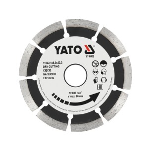 Tarcza diamentowa segmentowa 115mm - Yato YT-6002