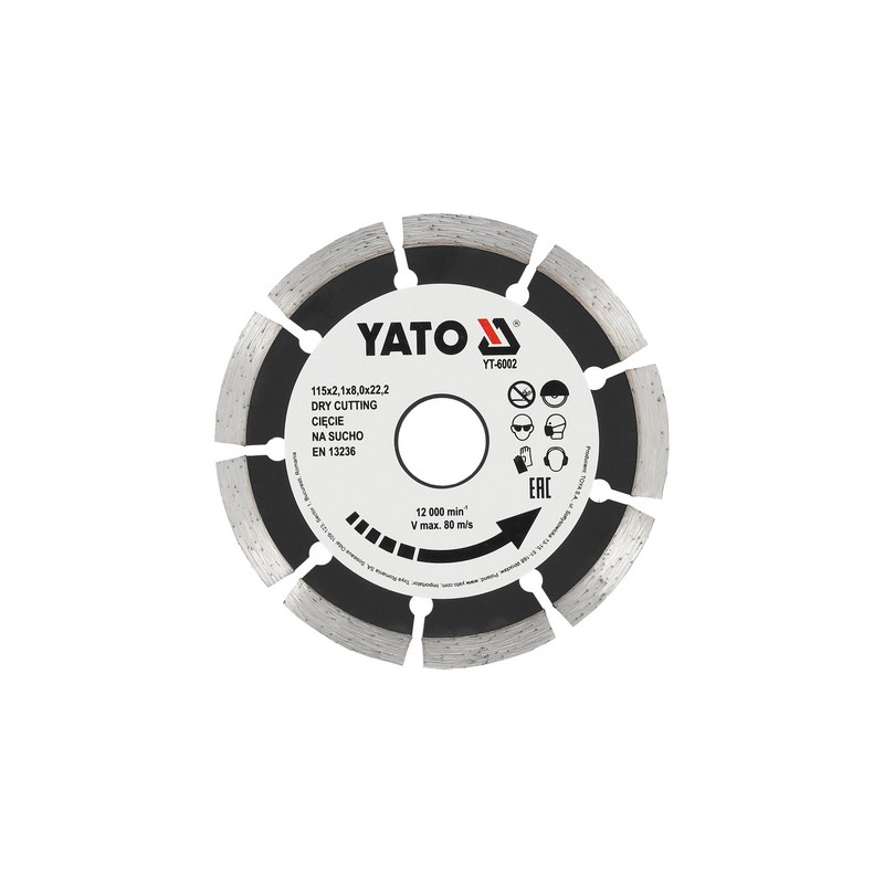Tarcza diamentowa segmentowa 115mm - Yato YT-6002