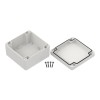 ZP105.105.60Sb-IP67 TM ASA - Enclosure hermetically sealed ZP105.105.60 white with brass bushing asa