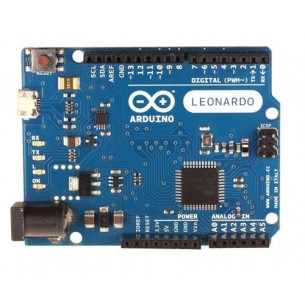 Arduino Leonardo + connectors - board with ATmega32U4 microcontroller