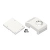 Z-Pi4 SET 2 ABS - Zestaw do sbc raspberry pi4 składający się z białej obudowy z-pi4, radiatora zhs pi4 i wentylatora fan ee40100