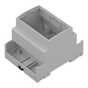 ZD1004J ABS V0 - Din rail enclosure ZD1004 lightgray ABS V0