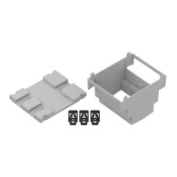 ZD1004J ABS V0 - Din rail enclosure ZD1004 lightgray ABS V0