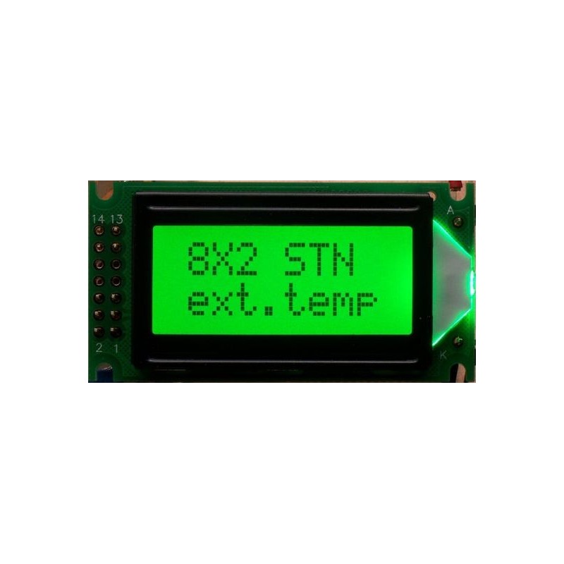 LCD-AC-0802E-YHG K/Y/G-E6 C