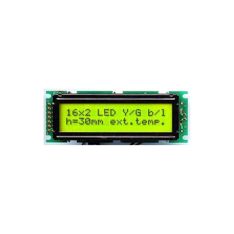 LCD-AC-1602F-YKY Y/G-E12