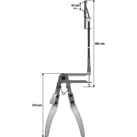 YT-0677 Szczypce z linką do opasek zaciskowych