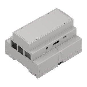 IOT.ZD1006 Pi3J ABS V0 - Obudowa modułowa na szynę iot.ZD1006 pi3 jasna ABS V0