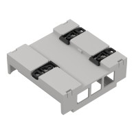 IOT.ZD3005 Pi4J ABS V0 - Obudowa modułowa na szynę iot.ZD3005 pi4 jasna ABS V0