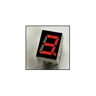 Wyświetlacz LED 7-segmentowy, 1 cyfra 7mm, czerwony, wspólna katoda