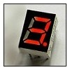 7-segment LED display, 1 digit 7mm, red, common cathode