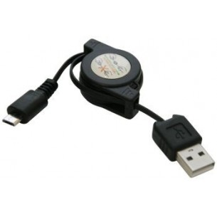 Kabel USB A - micro-USB B, zwijany, 73cm