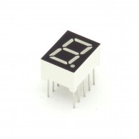 7-segment LED display, 1 digit 9.90mm, bright green, common anode