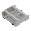 ZD3006J ABS V0 - Din rail enclosure ZD3006 lightgray ABS V0