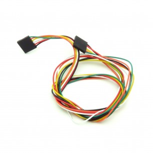 Connecting cable F-F, colored - 64 cm