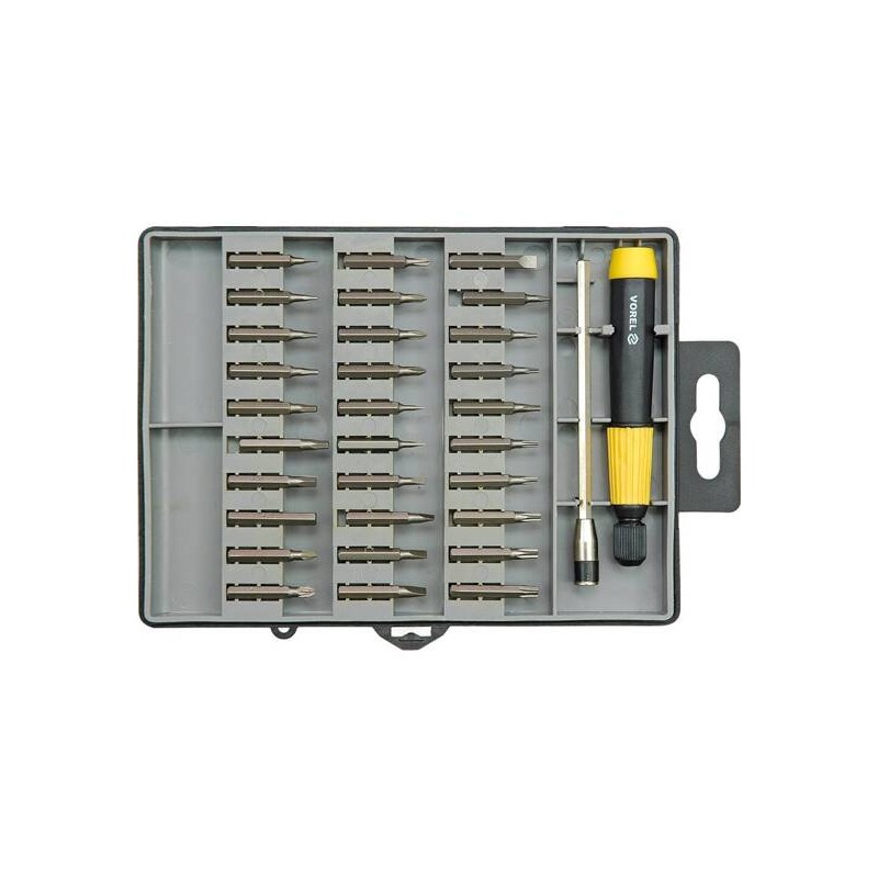 Screwdriver set with interchangeable bits Vorel-64371