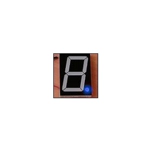 7-segment LED display, 1 digit of 56.80mm, blue, common anode