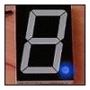 7-segment LED display, 1 digit of 56.80mm, blue, common anode