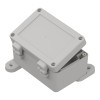 ZP120.80.60 SET1 PC - Plastic enclosure ZP120.80.60 set1 lightgray with brass bushing PC