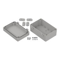 ZP180.120.90 SET1 PC - Plastic enclosure ZP180.120.90 set1 lightgray with brass bushing PC