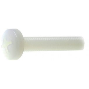 M3 screw, 6mm long, white polyamide